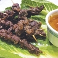 Beef Satay with Peanut Sauce